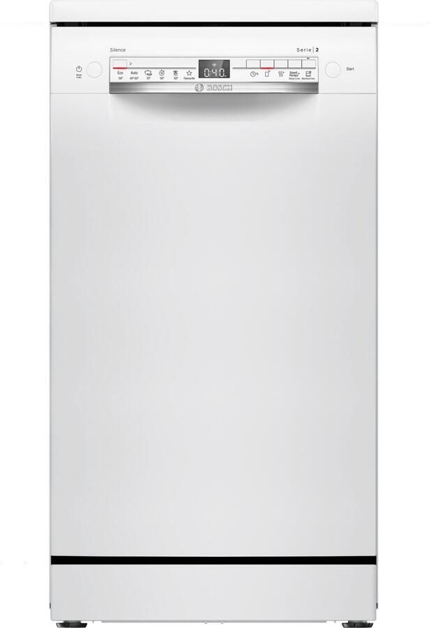 Bosch Serie 2 SPS2HKW55E – Vrijstaande vaatwasser 45 cm – Wit – Home Connect
