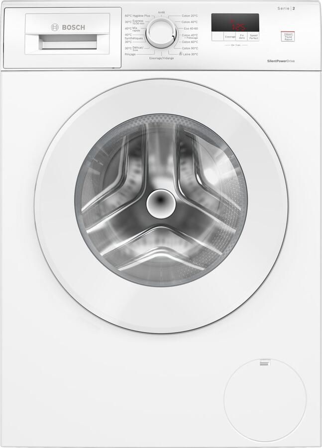 Bosch Serie 2 WGE02406FR wasmachine Voorbelading 7 kg 1400 RPM Wit FR Display