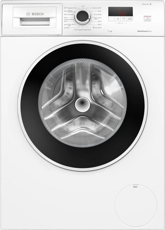 Bosch Serie 2 WGE02406NL wasmachine Voorbelading 7 kg 1400 RPM Wit