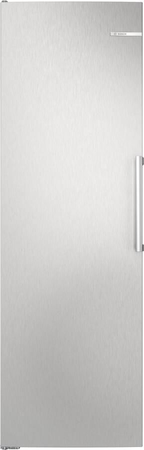 Bosch Serie 4 KSN36VLCG Kastmodel Koelkast Extra veel inhoud 402L Zeer stil Nooit meer ontdooien met Total No Frost VitaFresh XXL 0°C: houd etenswaren langer vers met extra ruime vershoudlades- Metal look
