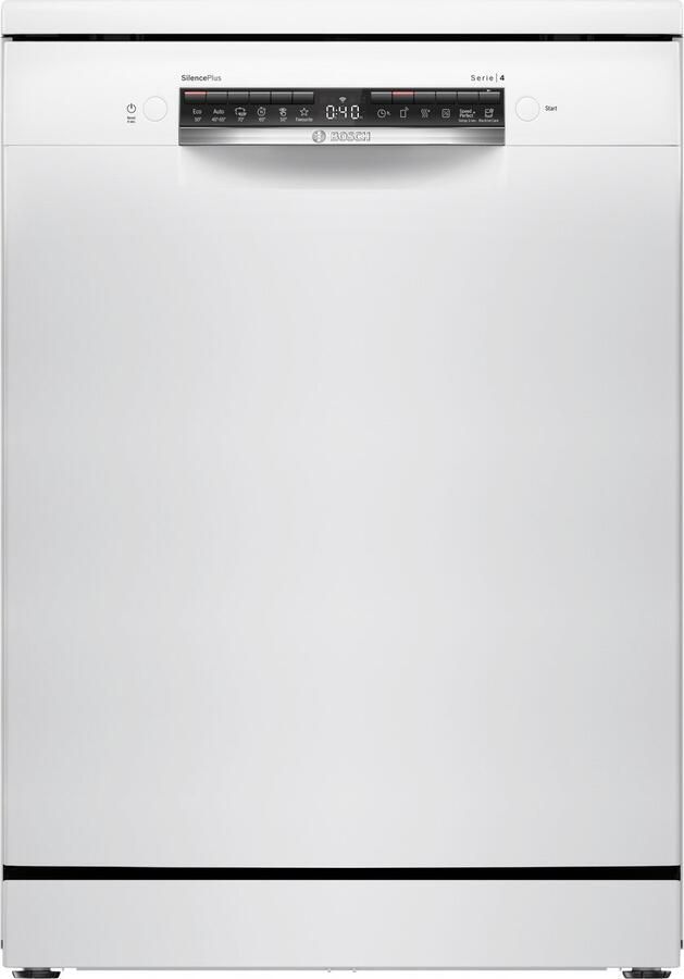 Bosch Serie 4 SMS4HMW08E Vrijstaande vaatwasser – Home Connect VarioFlex-korven Extra Droog