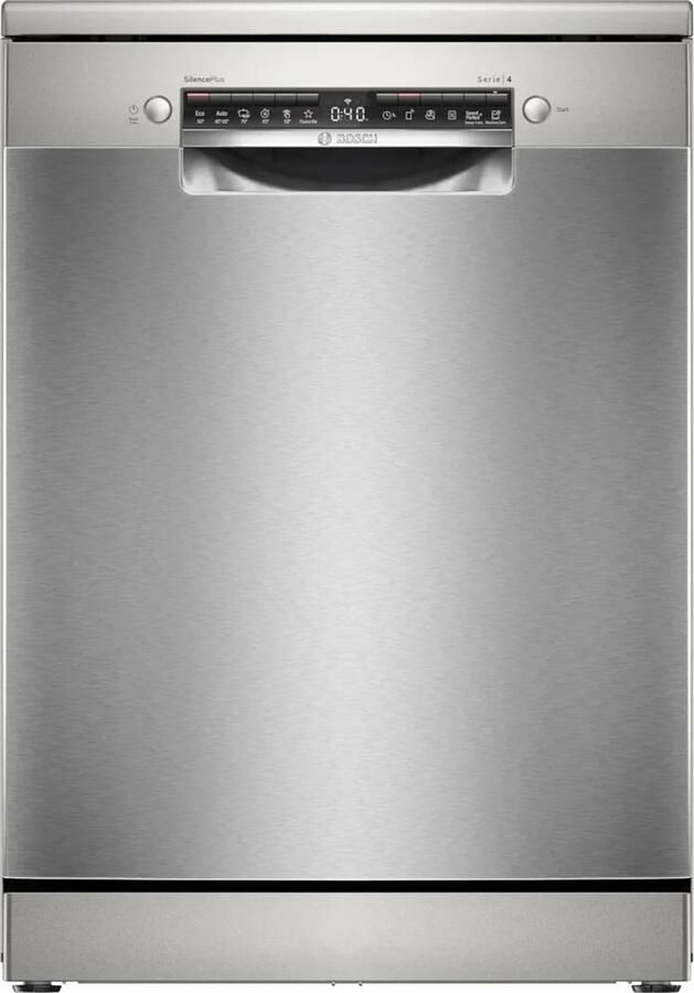 Bosch SMS4EVI08E Serie 4 Vrijstaande Vaatwasser 60 cm 14 Couverts RVS Anti-Fingerprint