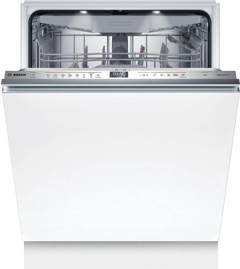 Bosch SMV6ECX10E Inbouwvaatwasser A label 14 couverts Volledig geïntegreerd Besteklade 42 dB Stil AquaStop