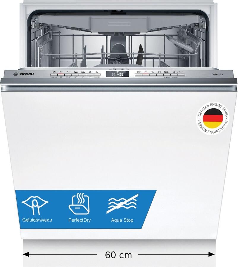 Bosch SMV6YCX00E Serie 6 Vaatwasser Inbouwvaatwasser Volledig integreerbaar Energielabel B PerfectDry met Zeolith: perfecte droogresultaten met een laag energieverbruik Home Connect - Foto 5