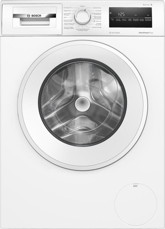 Bosch WAN2827YFG Serie 4 Wasmachine 1400 rpm Energielabel A 8 kg Iron Assist: vermindert kreukels tot 50% NL FR Display Bespaar water met ActiveWater Plus