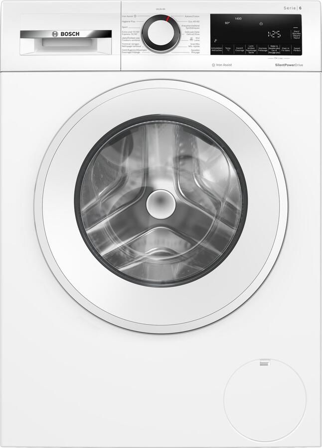 Bosch WGG244ZAFG Serie 6 Wasmachine met stoom 9 kg 1400 rpm Energielabel A Iron Assist: vermindert kreukels tot 50% Bespaar water met ActiveWater Plus -NL FR Display