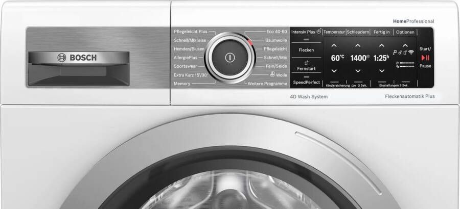 Bosch HomeProfessional WAV28G43 wasmachine Voorbelading 9 kg 1400 RPM A Wit - Foto 10