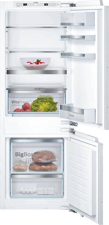 Bosch KIS77AFE0 Serie 6 Inbouw Koel-vriescombinatie 157.8 x 55.8 cm Stil Groente en fruit langer vers door VitaFresh Led verlichting