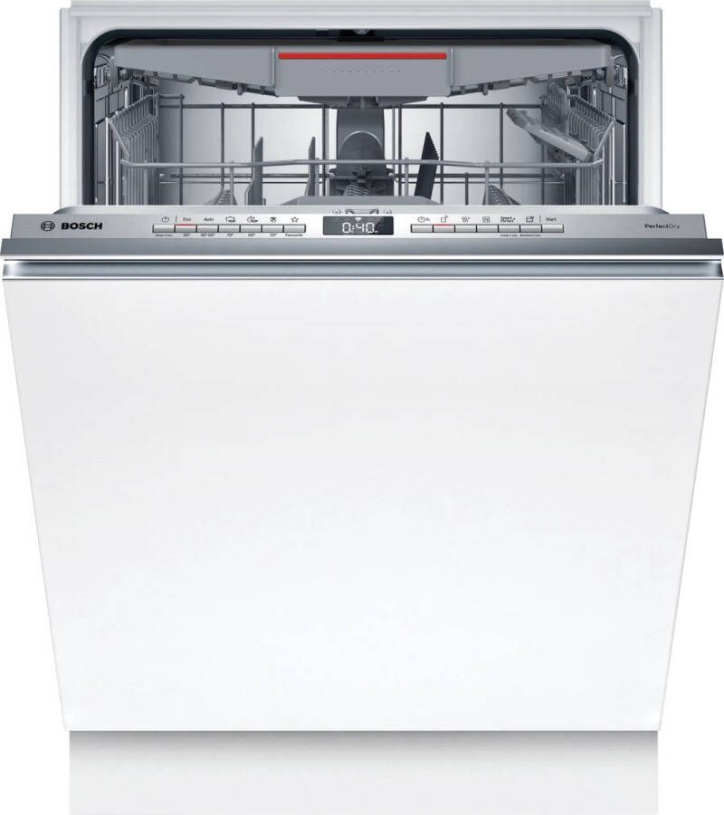 Bosch SBV6ZCX10E Series 6 Inbouwvaatwasser 60 cm Extra hoog Zeer stil Energielabel B PerfectDry met zeolith: perfecte droogresultaten met een laag energieverbruik Home Connect
