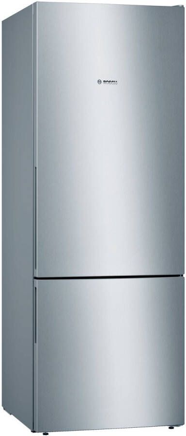 Bosch Serie 4 KGV58VLEAS koel-vriescombinatie Vrijstaand 503 l E Roestvrijstaal - Foto 1