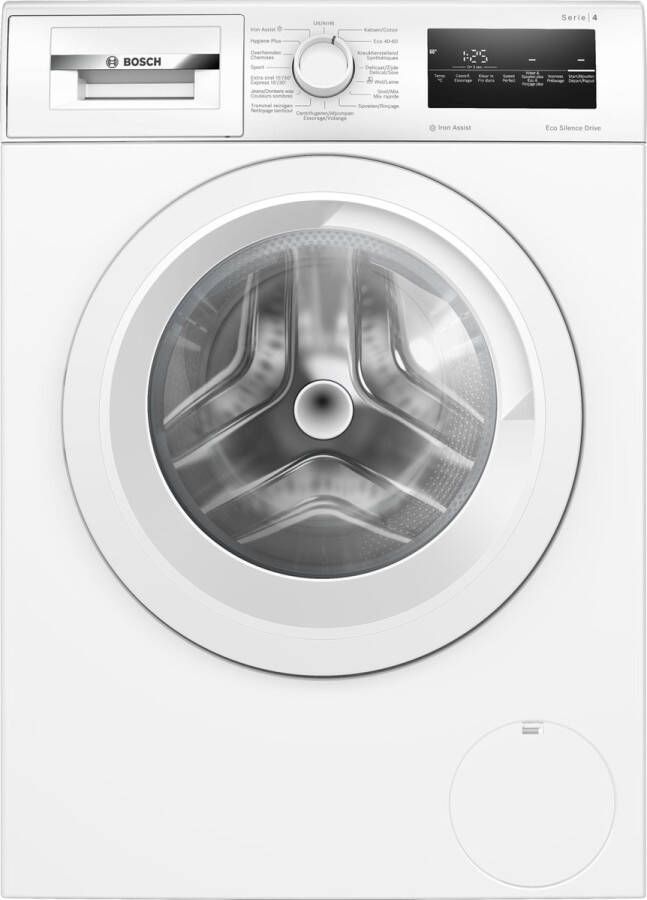 Bosch WAN282E4FG Serie 4 Wasmachine met stoom NL FR display Energielabel A