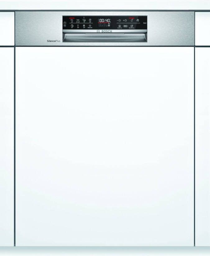 Bosch SMI6ECS57E Inbouw Halfgeïntegreerd Nishoogte 81 5 87 5 cm half geïntegreerde inbouw vaatwasser