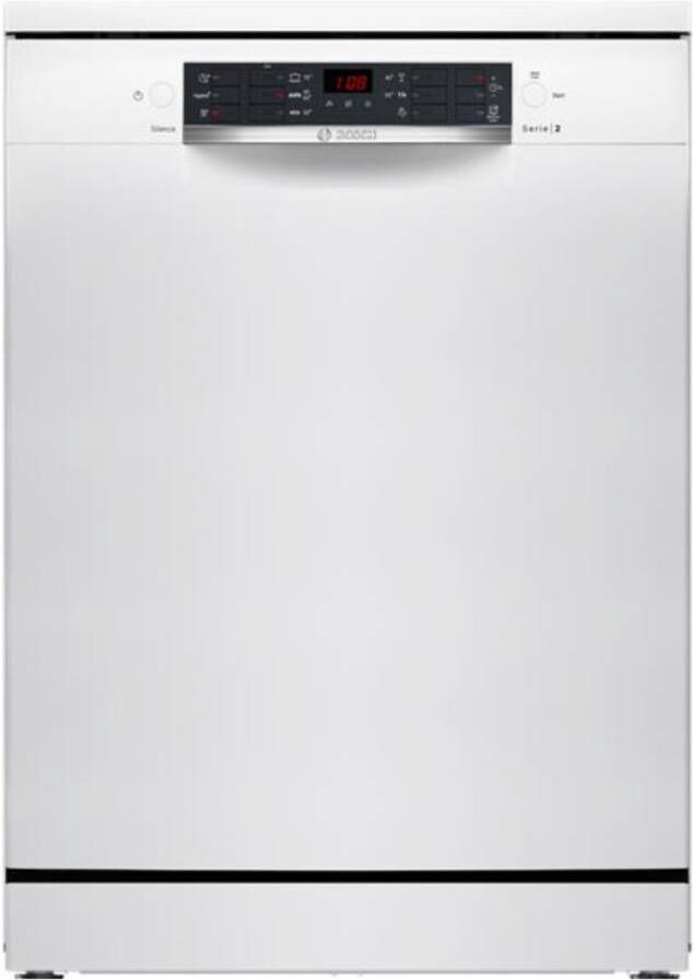 Bosch SMS26AW01F Serie 2 Vaatwasser Vrijstaande vaatwasser 60 cm Wit Extra Droog: optie voor extra grondige droogresultaten