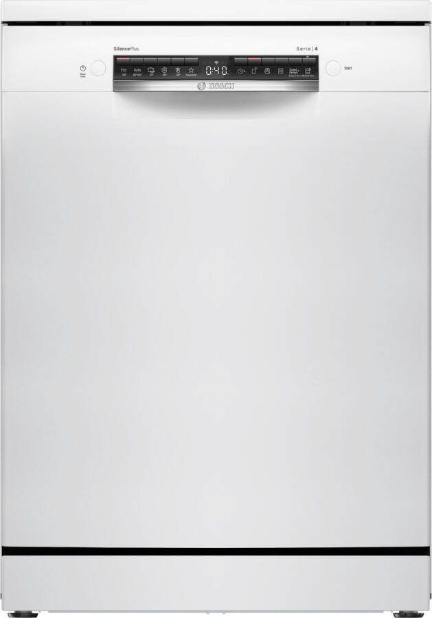 Bosch SMS4EVW00E Serie 4 Vrijstaande vaatwasser 60 cm Wit Energielabel C Home Connect