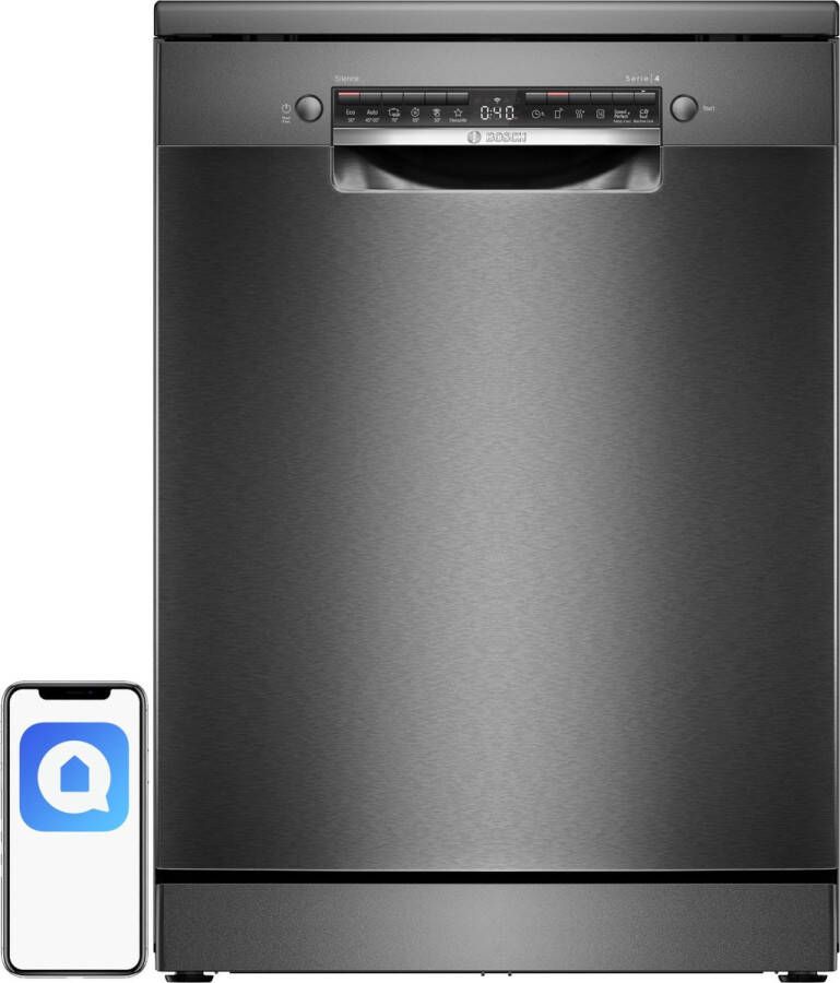Bosch SMS4HVC03E Vrijstaand vaatwasser 14 couverts verbinding met app 46 dB