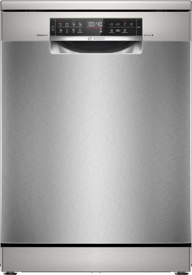 Bosch SMS6ECI12E Serie 6 Vaatwasser Vrijstaande vaatwasser 60 cm Energielabel A Home Connect VarioLade: een lade voor bestek klein kookgerei en zelfs kleine kopje Zeer stil