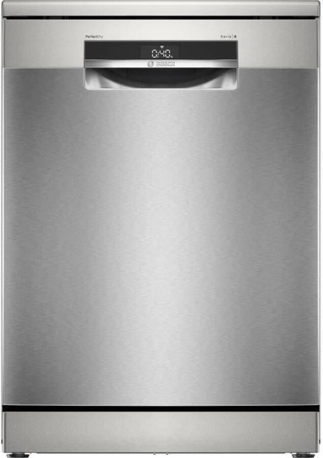 Bosch SMS6ZCI11F SER6 vrijstaande vaatwasser 14 couverts Inductie L60 cm 40 dB Klasse B RVS