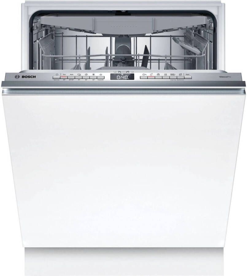Bosch SMV4ECX23E inbouwvaatwasser RVS Home connect C label 14 couverts 40 dB