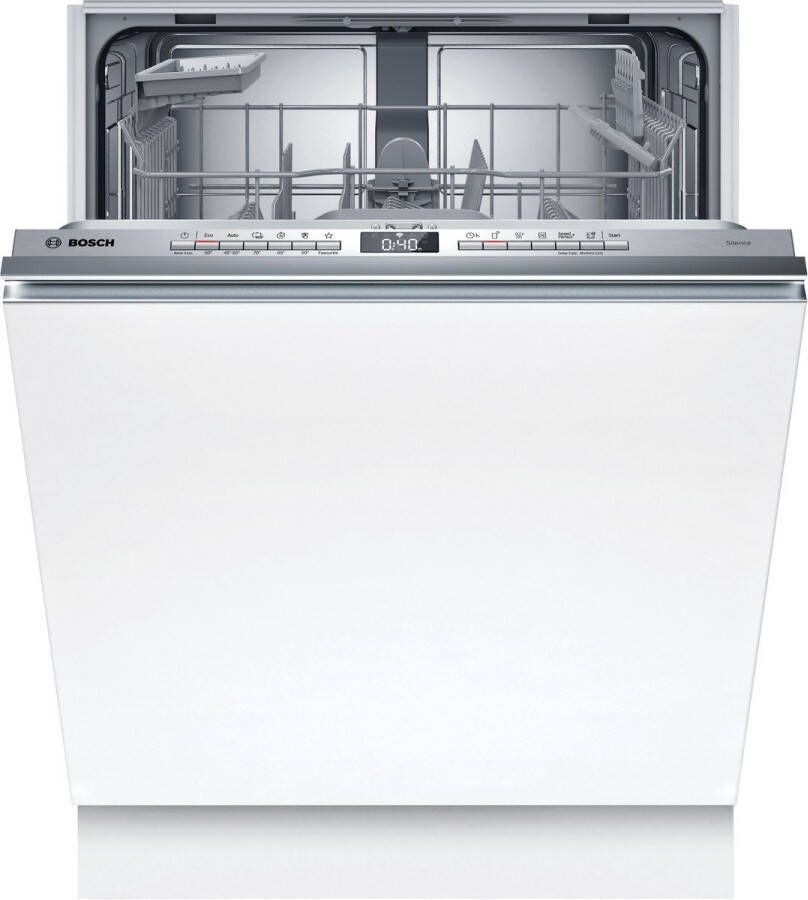 Bosch SMV4HTX11E Serie 4 Vaatwasser Inbouwvaatwasser Volledig integreerbaar 60 cm Energielabel C Extra Droog: optie voor extra grondige droogresultaten Home Connect