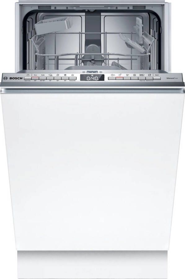 Bosch SPV4HKX10E Inbouwvaatwasser Volledig geïntegreerd RVS 44 dB 10 Couverts E label