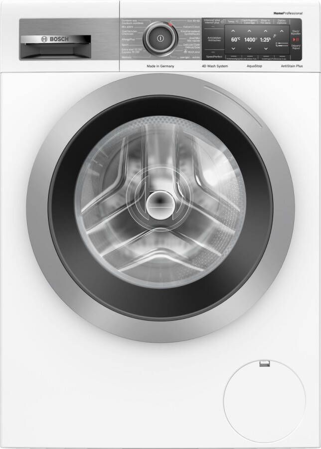 Bosch WAX28G40FG HomeProfessional Wasmachine NL FR display Energielabel B