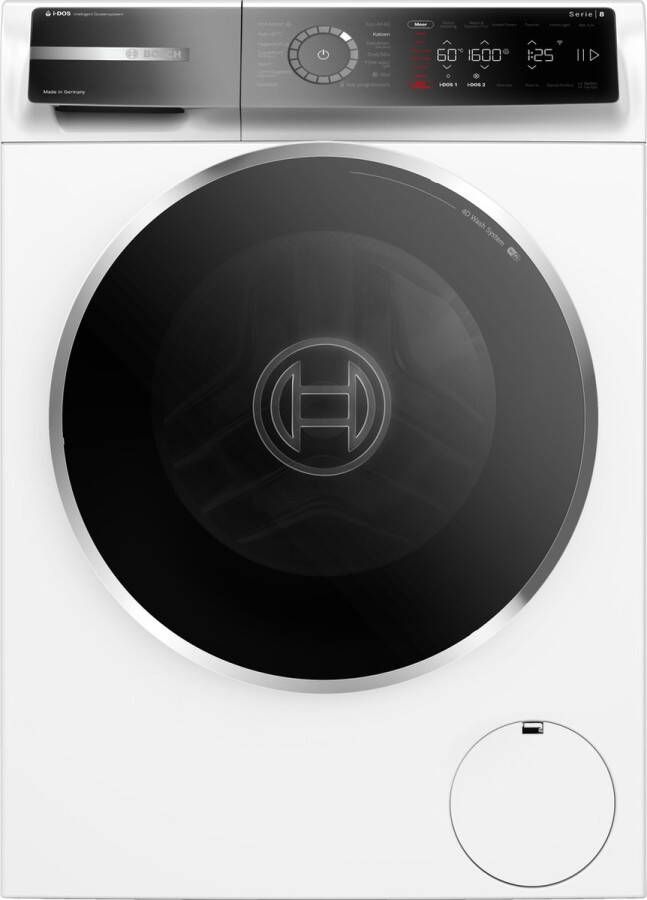 Bosch WGB256AONL Serie 8 Wasmachine met stoom 10 kg 1600 rpm 30% zuiniger dan energielabel A Automatisch doseren Iron Assist: vermindert kreukels tot 50% -Home connect