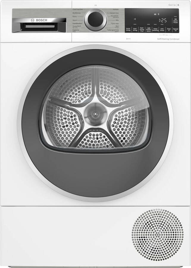 Bosch WQG235D2NL Serie 6 Wasdroger Warmtepompdroger Blijvend energiezuinig door Zelfreinigende condensor Droogt zoals jij wilt met Auto Dry Stil