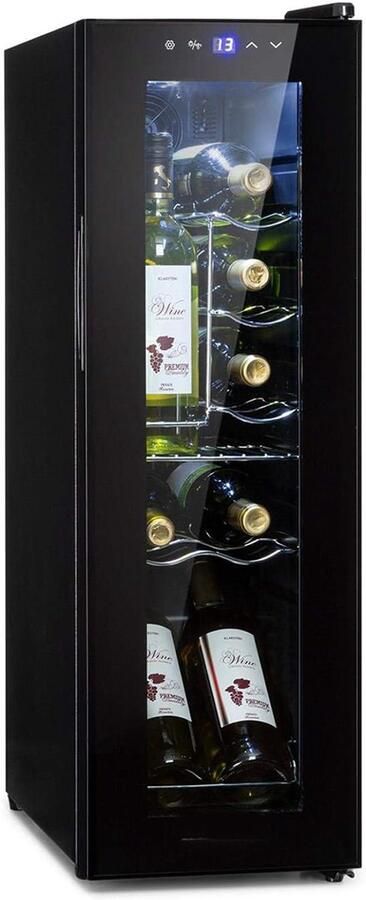 Brandless Wijnkoelkast Wijnklimaatkast Wijnkoeler Flessenkoelkast Zwart - Foto 2