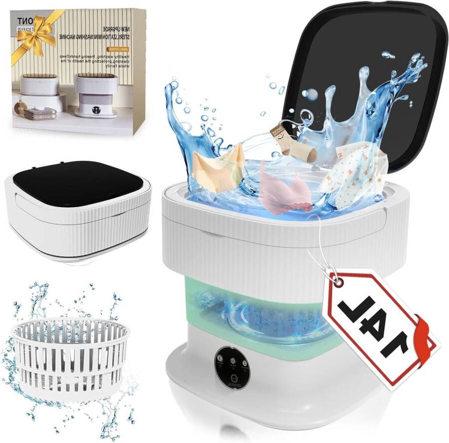 Brandlesss Mini Wasmachine met Centrifuge Voor Kleine Wasgoed Meerdere Programma's - Foto 2