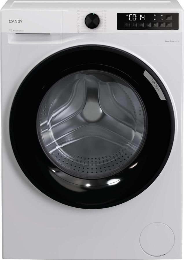 Candy GD 412BL10-S Wasmachine 12 kg A-40% Extra Stil (72dB) Soft Drum 16 programma's Getest om 20 jaar mee te gaan 10 jaar garantie op onderdelen