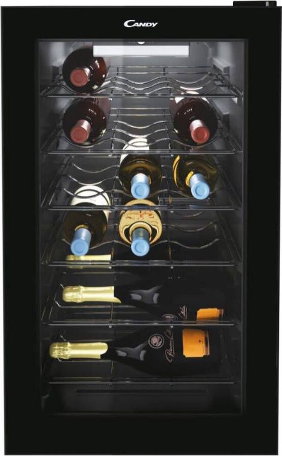 Candy Wijnkoelkast Model DiVino CWC 021 M N Compressor Vrijstaand Zwart 21 fles(sen)