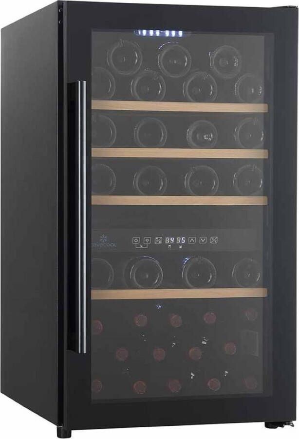 CaveCool Raw Citrine Wijnkoelkast 2 zones 49 Flessen Vrijstaand
