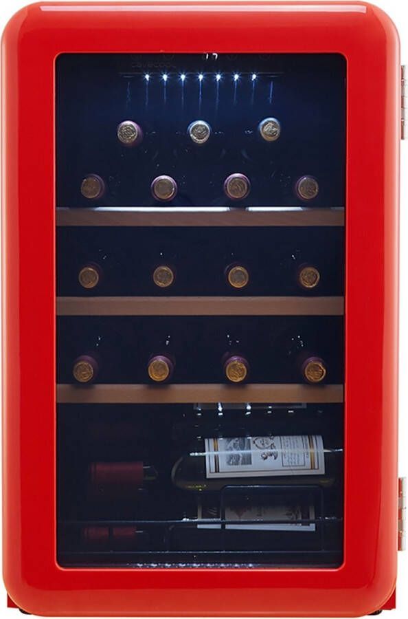 CaveCool Retro Apatite 19 Flessen 1 Zone Zwart