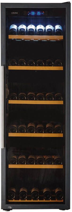 Caviss C1215GBEG Wijnkoelkast 1 T° 214 Flessen 1 zone 5-22°C Black Friday Cyber Monday Kerstcadeau 2024 deal promotie - Foto 1
