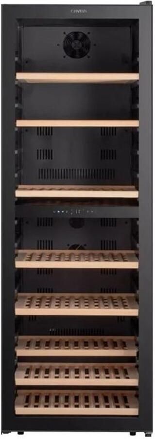 Caviss C2180CBEG Wijnkoelkast 180 flessen 2 Temperatuurzones 5 à 20 °C LED verlichting 41 dB 173.7 cm H 60 cm B - Foto 2