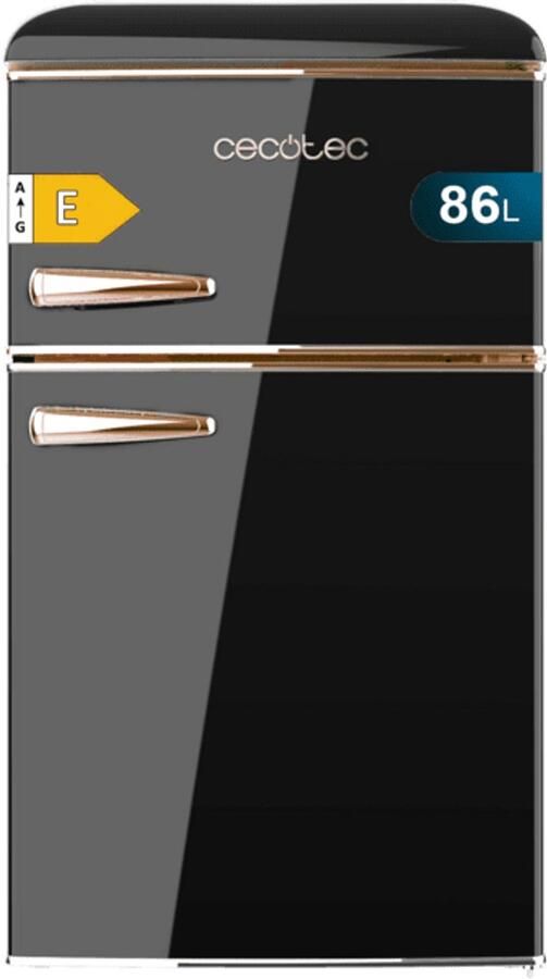 Cecotec 01897 koel-vriescombinatie Vrijstaand 86 l E Zwart