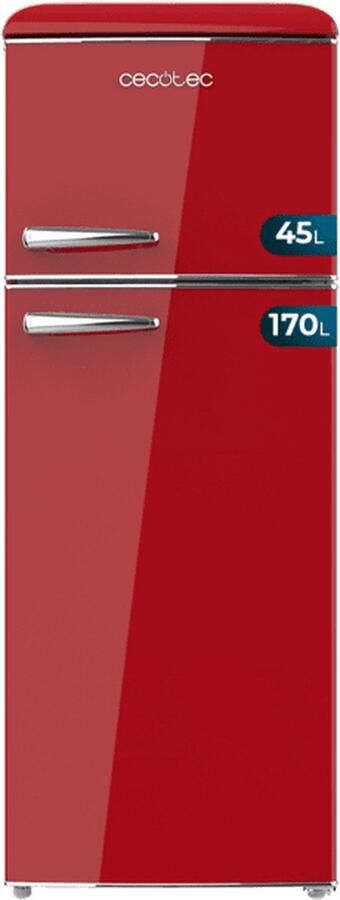 Cecotec 02751 koel-vriescombinatie Vrijstaand 215 l E Rood