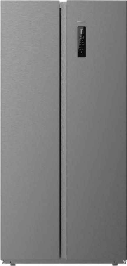 Cecotec Bolero CoolMarket SBS 430 Dark E Vrijstaand Amerikaanse deur Zilver 2 deur(en) Touch Op de deur