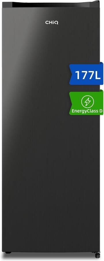 Chiq CSD208D4D Vrijstaande Vriezers 177 Liter Energieklasse D Supervriezen 6 Lades 39 dB- Zwart 12 jaar garantie op compressor