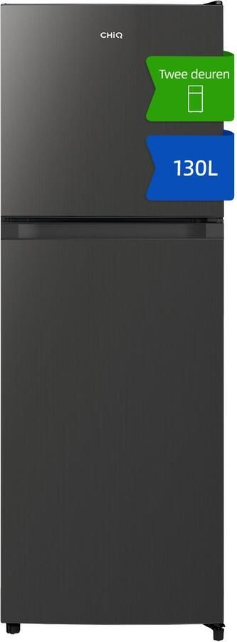 Chiq CTM130LGE Koel-vriescombinatie 130 Liter Vriesvak Boven 44cm Slim Design Defrost 12 jaar garantie op compressor Nieuw 2026