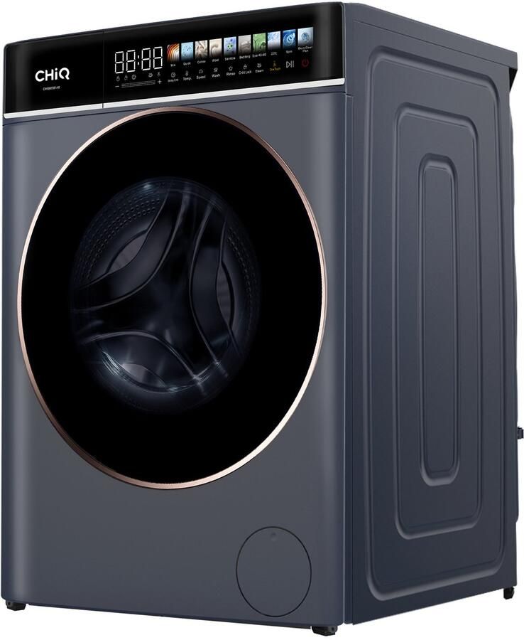 Chiq CW086581AX Wasmachine 8 KG Full service Space Pro Energielabel A-10% 13.5 Inch Led-touchscreen 12 programma's AI Smart Stoomwassen & Quick Wash 12 jaar garantie op motor 2025 Nieuw
