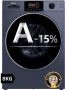 Chiq CW8728X Wasmachine 8 KG Space Pro Energieklasse A-15% Plat ingebouwd-16 programma's AI Smart 12 jaar garantie op motor 2026 Nieuw - Thumbnail 2