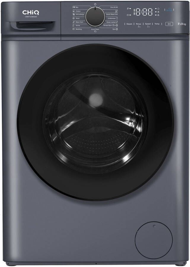 Chiq CW07123863AX Wasmachine 7 KG Space Pro 16 programma's AI Smart Stoomwassen & Quick Wash 12 jaar garantie op motor Energieklasse A 2025 Nieuw - Foto 2