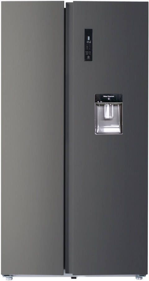 Chiq FSS559NEI42D Amerikaanse koelkast 559 Liter No Frost 5.5 L Waterdispenser Digitaal LED Display Inverter Compressor Snelvriezen tot -32℃ 12 jaar garantie op compressor
