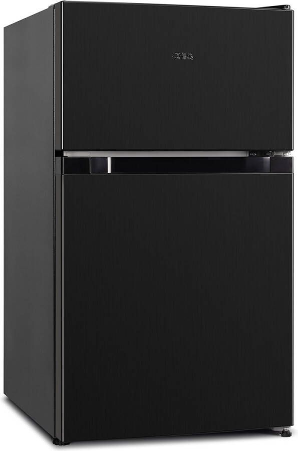 Chiq Tafelmodel Koel-vriescombinatie 86L (65 21) 47x84 5 cm Compacte Koelkast met Twee Deuren 4 Sterren Vriezer Flessenrek Verstelbare Thermostaten Geluidsarm Geschikt voor Studentenkamer Keuken Donkere Uitvoering 2023 - Foto 3