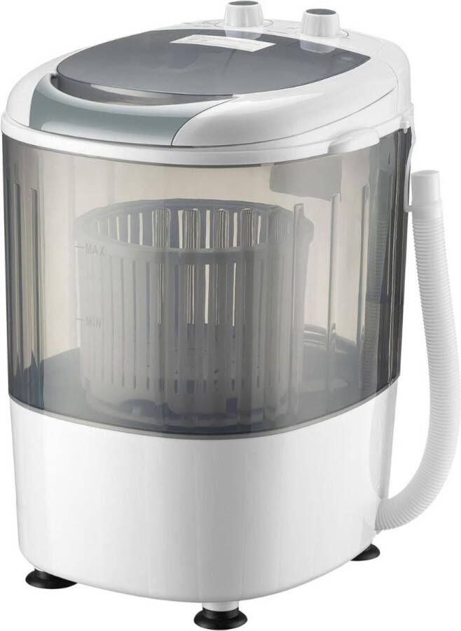 CLGP Mini Wasmachine met Centrifuge Voor Kleine Wasgoed Meerdere Programma's Wit