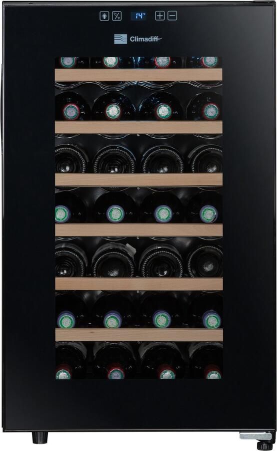 Climadiff CUVEE28 vrijstaande wijnklimaatkast 28 flessen geluidsniveau slechts 22dB