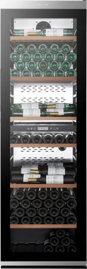 Climadiff MILLESIME 240D vrijstaande wijnbewaarkast 2 Zones 237 flessen