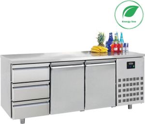 Combisteel 700 Koelwerkbank 2 Deuren 3 Laden 7489.5555