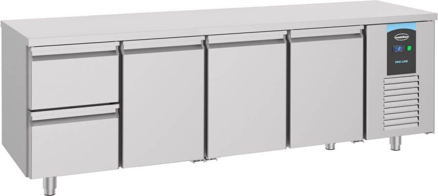 Combisteel Koelwerkbank 632L 3 Deuren + 2 Laden -2°c +8°c 2330x700x850mm